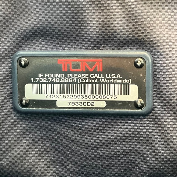 Tumi Black Leather Business Bag Satchel Model 79330D2 - Picture 10 of 12